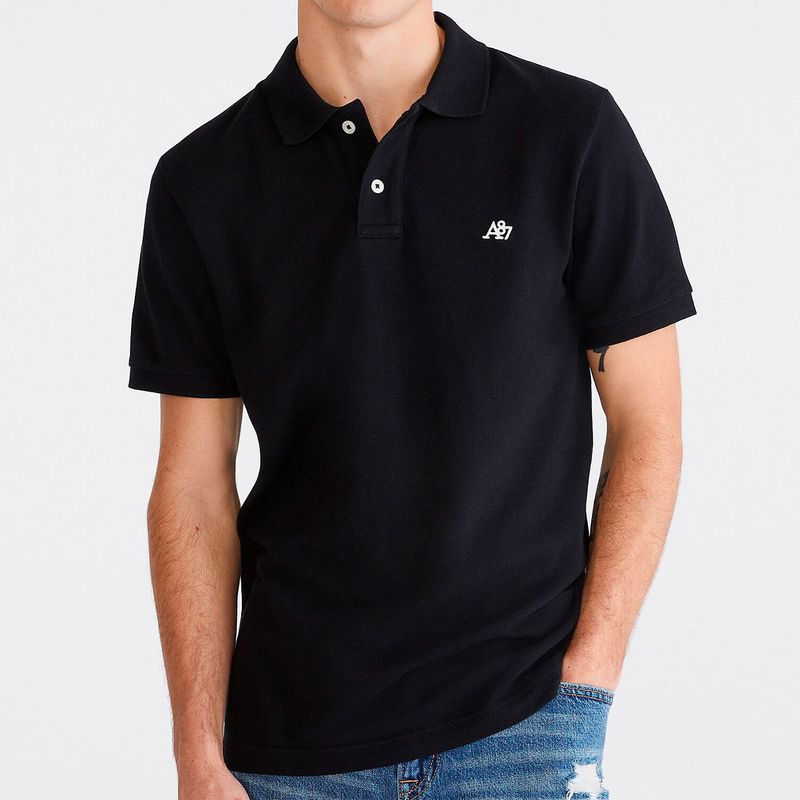 Camisa polo con logo A87 Black 7