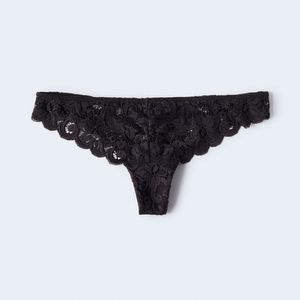 Pantie con encaje estilo Tanga Aeropostale - Black 7