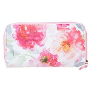 Billetera floral para mujer