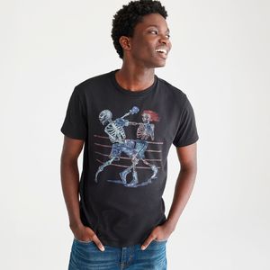 T-Shirt Graphic Tee diseño esqueleto Aeropostale  - Black 7